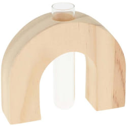 Vase soliflore - Arc - Bois - 95 x 11 x 3 cm - Beige - Design contemporain