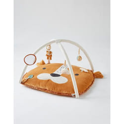 Tapis déveil - NOUKIES - Babou en Veloudoux caramel - Avec jouets et effets sonores - Mixte - 0 mois à 3 ans