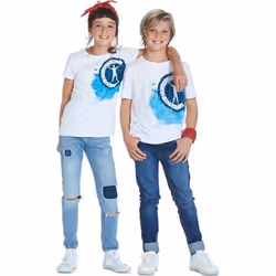 Studio 100 MECA12000060 chemise et haut Tee-shirt Crew neckline Manche courte Coton