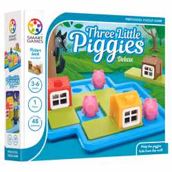 SmartGames Three Little Piggies - Deluxe, 3 an(s), Multicolore