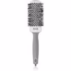 La brosse à cheveux ronde Olivia Garden Expert Shine Wavy Bristles White&amp;Grey est parfaite pour définir votre coiffure à  ...