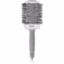 La brosse à cheveux ronde Olivia Garden Expert Shine Wavy Bristles White&amp;Grey est parfaite pour définir votre coiffure à  ...