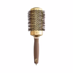 Brosse Brushing Ronde Expert Blowout Shine Wavy Bristles Gold&Brown 55mm Olivia Garden