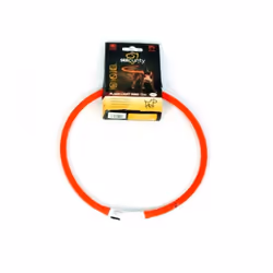 DUVO Anneau Lumineux Seecurity Flash Light Ring USB Silicone - 70 cm - Rouge - Pour chien
