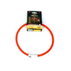 DUVO Anneau Lumineux Seecurity Flash Light Ring USB Silicone - 70 cm - Rouge - Pour chien