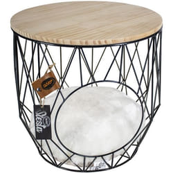 Panier pour chien en métal rond avec plateau Duvoplus