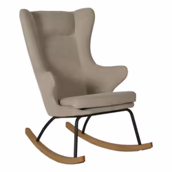 Quax De Luxe, Beige, Acier, 100 kg, Siège capitonné, Polyester, Dossier rembourré