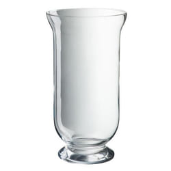 Vase Déco - J-LINE - Modèle Droit - Verre Transparent - 40cm - Design Contemporain