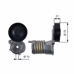 Galet tendeur, courroie d'accessoire GATES DriveAlign™ T39157