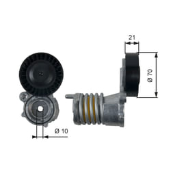 Galet tendeur, courroie d'accessoire GATES DriveAlign™ T39157