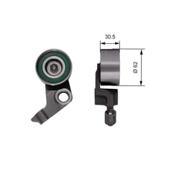 Galet tendeur, courroie de distribution GATES PowerGrip™ T41280