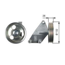 Galet enrouleur de courroie d'accessoire GATES T36428