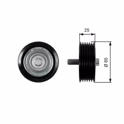 Galet enrouleur de courroie d'accessoire GATES T36433