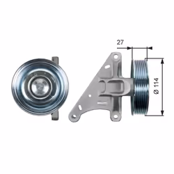 Galet enrouleur de courroie d'accessoire GATES T36429