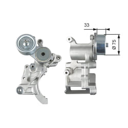 Tendeur de courroie, courroie trapézoïdale à nervures GATES DriveAlign™ T39271