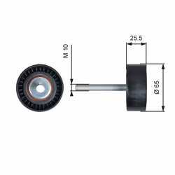Galet enrouleur de courroie d'accessoire GATES T36772 - Vue supplémentaire 3