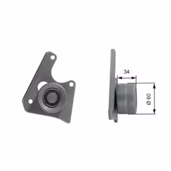 Galet enrouleur de courroie de distribution GATES PowerGrip™ T42069