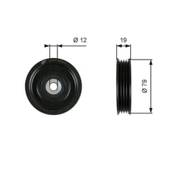 Galet tendeur, courroie d'accessoire GATES DriveAlign™ T39184