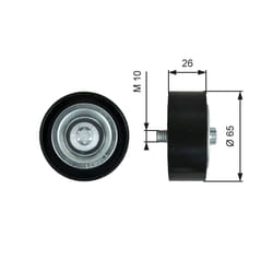 Galet enrouleur de courroie d'accessoire GATES T36621