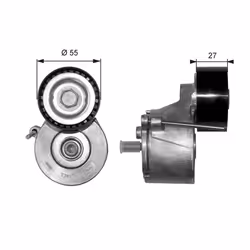 Galet tendeur, courroie d'accessoire GATES T38371