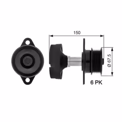 Poulie roue libre, alternateur GATES OAP7045