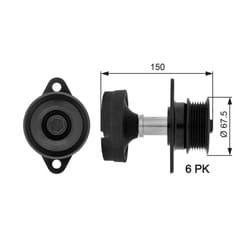 Poulie roue libre, alternateur GATES OAP7045