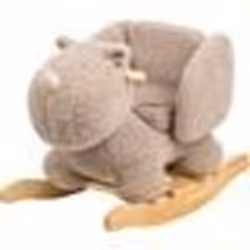 Nattou - Bascule Teddy le rhinocéros taupe