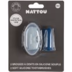 NATTOU Baby Toothbrush Petrol Blue / Aqua Blue 2 pcs