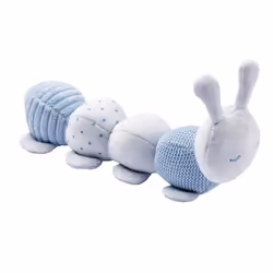 NATTOU Doudou chenille dactivités - En polyester - Bleu