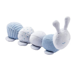 NATTOU Doudou chenille dactivités - En polyester - Bleu