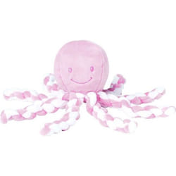 NATTOU Peluche Pieuvre Pink-White