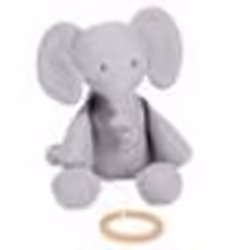 NATTOU Doudou Musical tricot Tembo - 28 cm - En coton