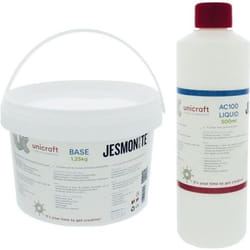 Jesmonite AC 100 - Liquide de base 500 ml + Base poudre 125 kg