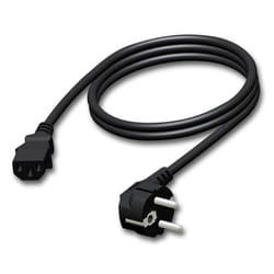 adam hall KCCAB490150 câble électrique Noir 1,5 m Prise d'alimentation type E+F IEC C13