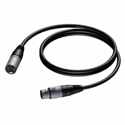 PROCAB CAB901, XLR, Mâle, XLR, Femelle, 1,5 m, Noir