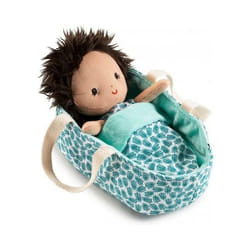 Poupée en tissu - LILLIPUTIENS - Bébé Ari - Couleur Beige - Convient pour un jouet ou un doudou
