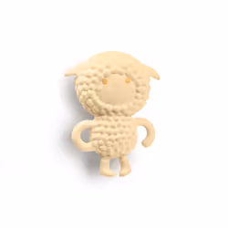 Lilliputiens Hochet - Yvon hochet multisensoriel ECO - blanc crème - 11cm, Garçon/Fille