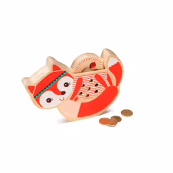 Lilliputiens Tirelire - Alice la renarde - orange