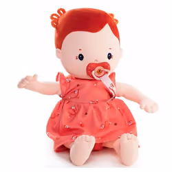 Poupon Rose - Lilliputiens - Jouet dimitation complet avec poupée couche robe et tétine aimantée - 36 cm