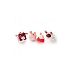 Lilliputiens Set of 4 Textile Shapes Farm 6 m+ 4 pcs
