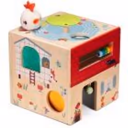 Les jouets sont le moyen idéal pour favoriser le développement des tout petits. Le jouet Lilliputiens Wooden Activity Cube Pa ...