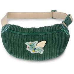 Sac banane enfant - Lilliputiens - Joe le dragon - Velours côtelé - Ailes dorées - Confort ajustable