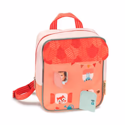 Sac à dos enfant - LILLIPUTIENS - Maison forêt - Polyester recyclé - 24x28x12 cm - Dès 3 ans
