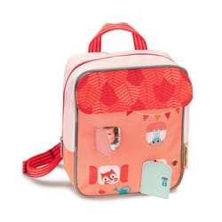 Sac à dos enfant - LILLIPUTIENS - Maison forêt - Polyester recyclé - 24x28x12 cm - Dès 3 ans