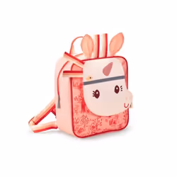 Sac à dos - LILLIPUTIENS - Happy Lena - Orange et beige - Mixte - Enfant