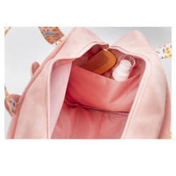 Sac week-end Jeanne le chat - LILLIPUTIENS - int - Rose - Coton / Polyester - Dès 2 ans