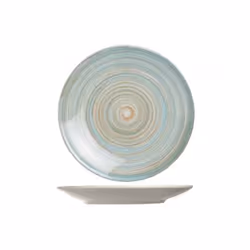 Cosy & Trendy 266649, Assiette, Rond, Vitrocéramique, Bleu, Blanc, 27 cm, 30 mm