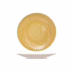 Cosy & Trendy TURBOLINO, Assiette, Rond, Vitrocéramique, Jaune, 270 mm, 270 mm
