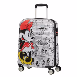American Tourister Wavebreaker Disney, Roue, Noir, Rouge, Blanc, Jaune, Minnie Comics White, Moyen, Acrylonitrile-Butadiène-S ...