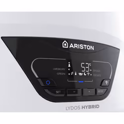 Ariston LYDOS HYBRID WI-FI 80 horizontale/verticale Hybride (avec et sans réservoir) Système de chauffe-eau combiné Blanc